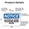 Signmission Electrical Room Telephone Room Inside, 10 in W x Rectangle, Aluminum OS-2PACK-NS-A-710-L-11692 - alternate 7